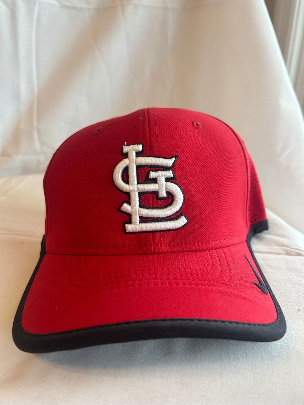 Nike Red Performance Adjustable Cap with Black Trim